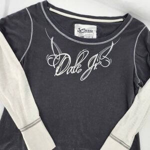 VTG Chase Authentics Womens Dale Jr NASCAR Layered Shirt 2X Racing Graphic Tee